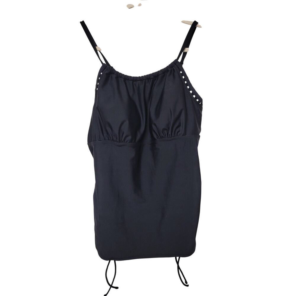 Black Swimwear Lot of 3 Tankini Tops Skirt Bottom Catalina Kona Sole Aqua Green